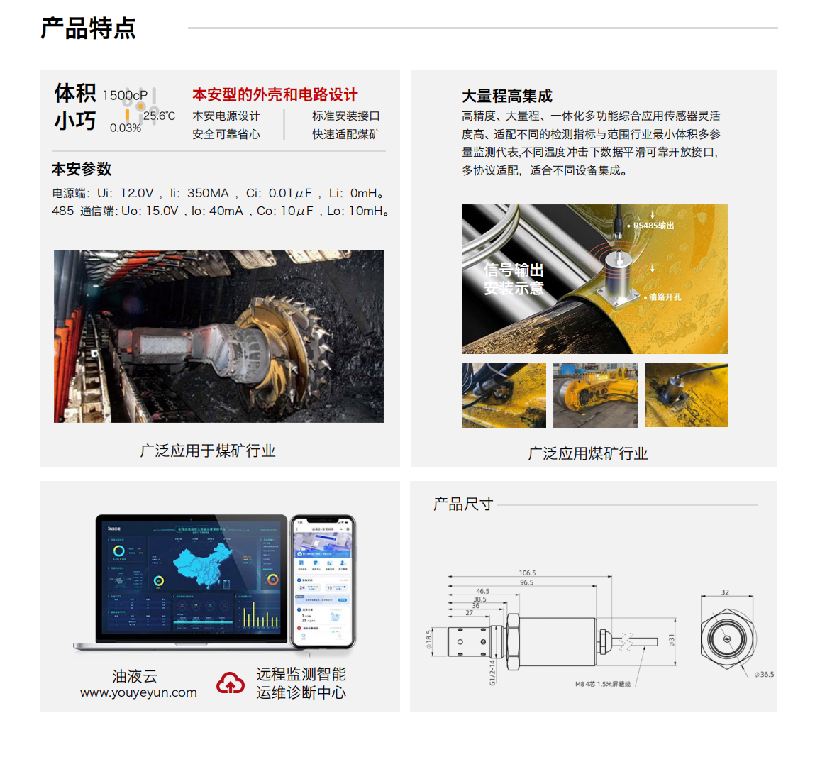 GYD12礦用本安型多參量油液傳感器圖2