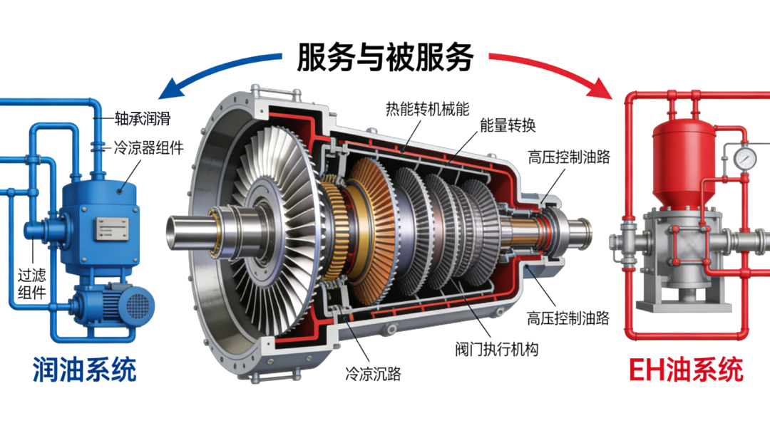 透平系統與潤滑油系統、EH油系統的功能定位與關聯分析 圖3